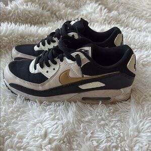 Nike Black and Gold Athletic Shoes
